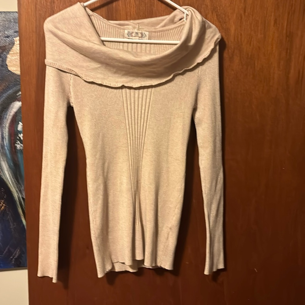Beige, soft, cotton, Calnick blouse